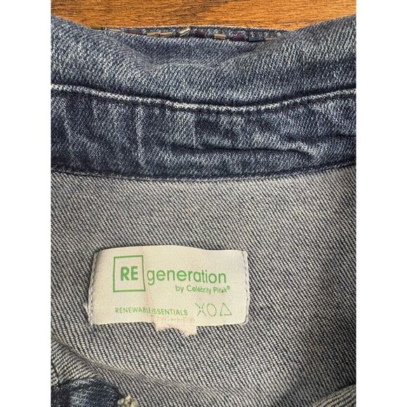 RE Generation by Celebrity Pink Jacket Womens Size XL Denim Jean Embellished New - Picture 10 of 15